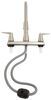 kitchen faucet dual handles phoenix faucets catalina rv w/ pull down spout - lever handle nickel
