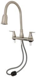 Phoenix Faucets Catalina RV Kitchen Faucet w/ Pull Down Spout - Dual Lever Handle - Nickel - PF221404