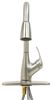 kitchen faucet gooseneck spout phoenix faucets hybrid rv w/ pull down - single lever handle brushed nickel