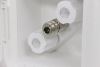 exterior hose system d&w inc. spray-away rv hookup w/ shower valve - 5-1/2 inch square white