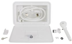 Phoenix Faucets RV Outdoor Shower Box - 11" Wide x 6" Tall - White - PF266201