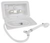 outdoor shower phoenix faucets rv box - 11 inch wide x 6 tall white
