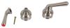 rv faucets replacement teacup handle set for phoenix dual - brushed nickel