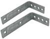 brackets galvanized steel l-shaped bolt-on for plastic single-axle fender pf775x21w - qty. 2
