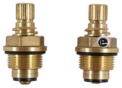 Brass compression stem for Phoenix or Streamway 2-handle kitchen or  lavatory faucets and exposed tub & shower faucets 