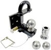 Pintle Hook Combo with Stainless Steel 1-7/8 Inch 2 Inch and 2-5/16 Inch Balls