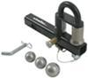 drop - 0 inch rise 16000 lbs gtw convert-a-ball pintle hook combo for 2 hitches 3 nickel-plated balls 16 000