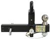 fixed ball mount 16000 lbs gtw convert-a-ball pintle hook combo for 2 inch hitches - 3 nickel-plated balls 16 000
