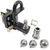 drop - 0 inch rise 10000 lbs gtw class v convert-a-ball pintle hook combo with 3 stainless steel balls 10 000