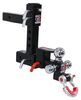 adjustable ball mount drop - 11 inch rise patriot hitches 5-way 3-ball and hitch adapter 2 7 000 lbs