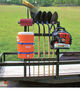 contracting landscaping pre-drilled holes shovel rack for pack'em racks - utility trailer qty 2