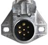 trailer connectors pollak heavy-duty 7-pole round pin wiring socket - vehicle end