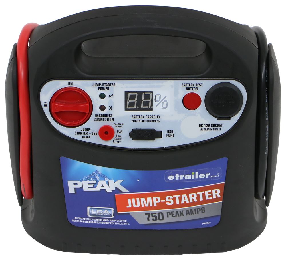 Peak Performance Jump Starter - 750 Amps Peak Performance Jumper Cables ...