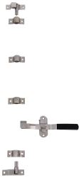 Cam-Action Lockable Door Latch for Small Enclosed Trailers - Stainless Steel - PLR158-SS