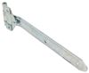 strap hinge over the seal t-strap for enclosed trailers - 180 degree 16 inch long zinc plated steel