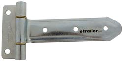 T-Strap Hinge for Enclosed Trailers - 8" Long - 180 Degree Rotation - Zinc Plated - PLR3408