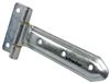 strap hinge 2 inch wide t-strap for enclosed trailers - 8 long 180 degree rotation zinc plated