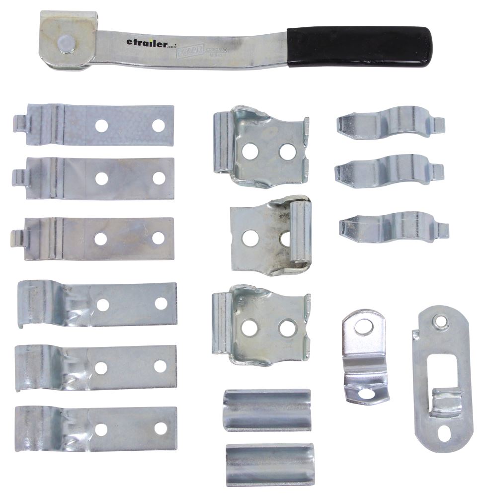 Cam Action Lockable Door Latch For Large Enclosed Trailers Point Zinc Plated Steel Polar