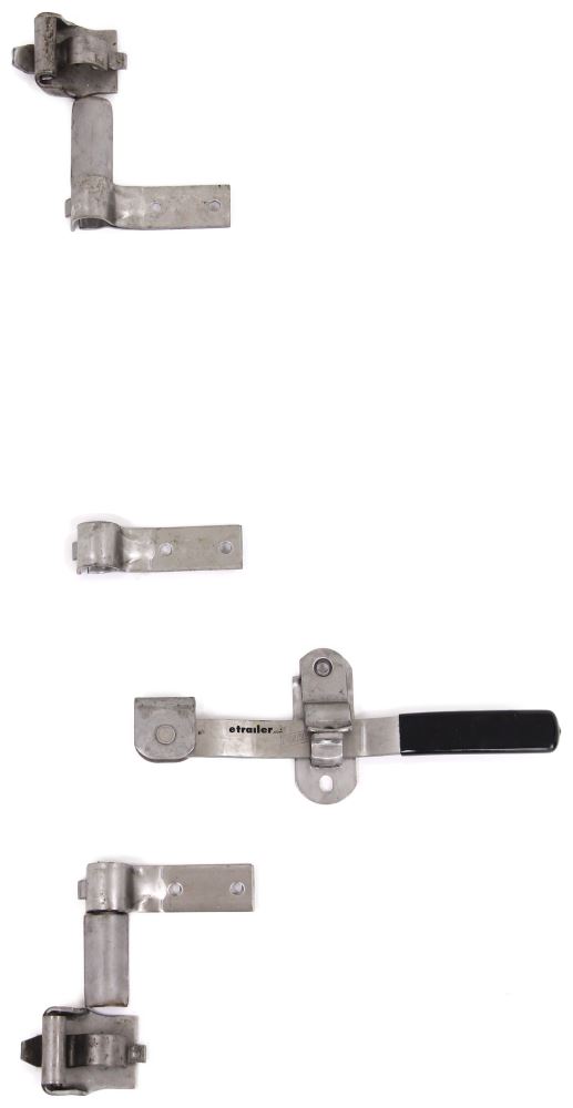 CamAction Lockable Door Latch Kit for Large Enclosed Trailers 2 Point Stainless Steel Polar