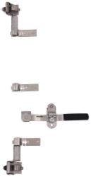 Cam-Action Lockable Door Latch for Large Enclosed Trailers - 2 Point - Stainless Steel - PLR458-018-SS