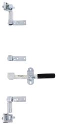 Cam-Action Lockable Door Latch for Large Enclosed Trailers - 2 Point - Zinc-Plated Steel - PLR458-018