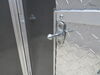 0  plunger and socket trailer door holder - 2-1/4 inch zinc plated steel