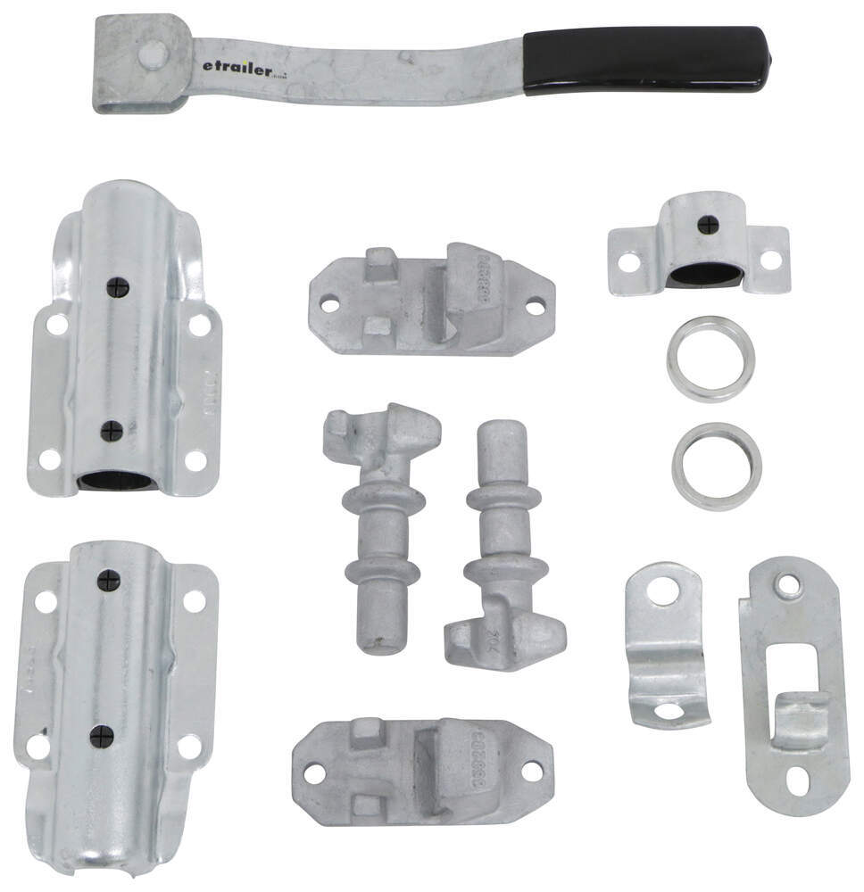 Cam Action Lockable Door Latch Kit For Large Enclosed Trailers Zinc Plated Steel Polar