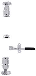 Cam-Action Lockable Door Latch Kit for Large Enclosed Trailers - Zinc-Plated Steel - PLR658-002