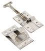 hook and keeper t-style door holder for trailer rear or side - 4 inch stainless steel