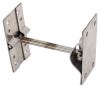 hook and keeper 2-5/16 x 1 inch hole spacing t-style door holder for trailer rear or side - 4 stainless steel