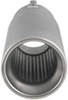 round straight cut bully resonated bolt-on exhaust tip 3-1/4 inch 9 long