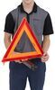 roadside emergency winter peterson triangle warning reflector kit - foldable fluorescent orange qty 3