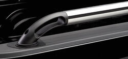 Putco Boss Locker Truck Bed Side Rails - Polished Stainless Steel with Black Nylon Castings         