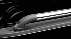 Putco Oval Locker Truck Bed Side Rails - Polished Stainless Steel with Black Nylon Castings - P19810