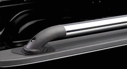 Putco Oval Locker Truck Bed Side Rails - Polished Stainless Steel with Black Nylon Castings         