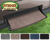 0  curved steps 1 step prest-o-fit outrigger exterior rv rug - 22 inch wide light brown qty