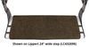 0  curved steps straight 1 step prest-o-fit ruggids exterior rv rug - universal 22 inch wide brown qty