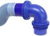 drain hoses 20 feet long prest-o-fit rv sewer hose w/ 3 inch fitting and 3-in-1 elbow adapter - 20'
