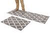 rv interior rugs rug sets prest-o-fit 2-piece set for hallway and kitchen - trellis pattern gray white