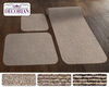 prest-o-fit rv rugs interior 3-piece rug set for hallway kitchen and bathroom - tan