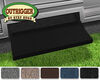 0  straight steps 1 step prest-o-fit outrigger exterior rv rug - 23 inch wide black qty