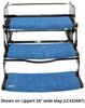 0  curved steps straight mildew resistant uv weather prest-o-fit outrigger 3-piece exterior rv step rug set - universal 22 inch wide blue