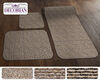 rv interior rugs prest-o-fit 3-piece rug set for hallway kitchen and bathroom - tan