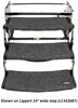 0  curved steps straight 3 prest-o-fit ruggids 3-piece exterior rv step rug set - universal 22 inch wide black