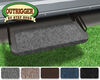 0  straight steps 1 step prest-o-fit outrigger exterior rv rug - 18 inch wide gray qty