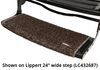 0  curved steps 1 step prest-o-fit wraparound exterior rv rug - 22 inch wide brown qty