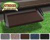 0  straight steps 1 step prest-o-fit outrigger exterior rv rug - 18 inch wide brown qty