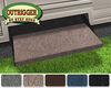 0  straight steps 1 step prest-o-fit outrigger exterior rv rug - 23 inch wide walnut brown qty