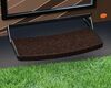 0  curved steps straight 1 step prest-o-fit trailhead exterior rv rug - universal 22 inch wide brown qty