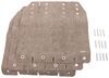 prest-o-fit rv step covers curved steps straight 3 outrigger 3-piece exterior rug set - universal 22 inch wide light brown